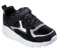 Skechers Baskets basses enfant filles UNO LITE METALLIC BURST Noir Taille 30