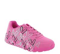 Skechers Baskets Uno Lite Metallic Love pour fille, Rose vif/multicolore, 6 Big Kid