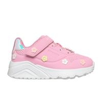 Skechers UNO Lite - Mini Bloom Chaussures Moyen Width en Rose, Pointure 25, Lavable en machine