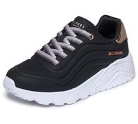 Skechers Fille Uno Lite Ombre Wave Baskets, Black Synthetic Trim, 30 EU