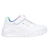 Skechers UNO Lite - Rainbow Specks Chaussures Moyen Width en Blanc, Pointure 29