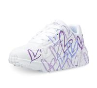 Skechers Baskets basses enfant filles Uno Lite Spread The Love 314064LWLPR Blanc Taille 33