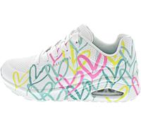 Skechers UNO Love Hearted Baskets pour femme, Blanc/multicolore, 40 EU