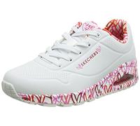 SKECHERS Baskets basses 'Loving Love' violet / rose / rouge / blanc, Taille 38