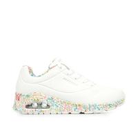 Skechers Femme Uno-Majestic Garden Basket, Blanc Multicolore, 38 EU