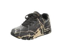 SKECHERS Baskets basses 'UNO - MARBEL MARVEL' or / noir, Taille 36