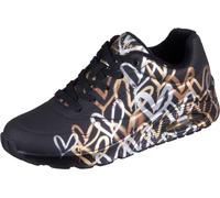 Skechers Femme Uno-metallic Love Shoes, Noir, 42 EU