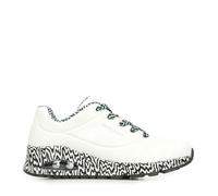 Skechers Femme Uno Mini Drip Baskets, Blanc, 38 EU