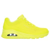 Skechers Basket femme UNO NIGHT SHADES Jaune fluo Lacets Semelle Air Cooled 39