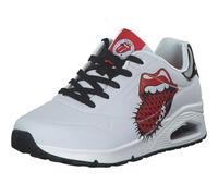 Skechers UNO Rolling Stones 177965 Baskets pour Femme Blanc/Noir, Blanc., 39 EU