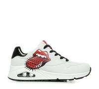 Baskets Skechers UNO - ROLLING STONES SINGLE pour Femme 36 Blanc