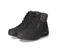 Skechers Bottes à lacets en tricot Uno Rugged Darling Daze Sweater, Noir, 40 EU
