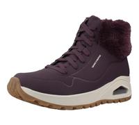 Skechers Baskets Uno Rugged Fall AirSneaker pour Femme, Fausse Fourrure Durabuck vin, 36 EU