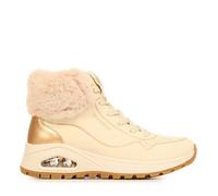 SKECHERS Bottines à lacets 'Uno' beige clair / or, Taille 38