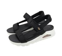 Skechers Uno Sandal Black Women Strap Casual Lifestyle Sandal 119813-BLK