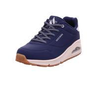 Skechers Femme Uno Shimmer Away, Navy Durabuck Rosegold Duraleather Mesh Tri, 39.5 EU