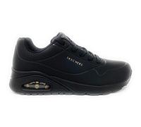 Skechers Uno Stand On Air baskets pour Femme, Black White Durabuck/ Mesh, 37 EU