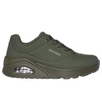 Skechers Uno - Stand On Air Chaussures Moyen Width en Vert Foncé, Pointure 32