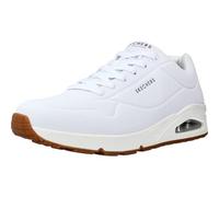 Skechers Uno Stand On Air Baskets Homme, White Durabuck Trim, 43 EU