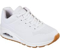 Skechers Femme Uno Stand On Air Femme Chaussures Sneakers, White Durabuck Navy Red Trim, 39 EU