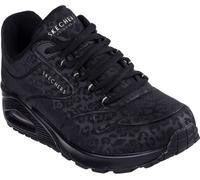 Skechers Uno Stand On Air Trainers Womens Noir/Léopard 4 (37) Female