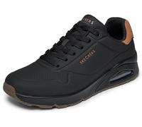 Skechers Chaussures Uno Suited On Air Homme Bordure en daim Durabuck Noir Marron 42,5