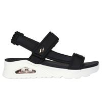 Skechers Sandales pour femme Uno Summer Stand2, bordure nylon noir, 39 EU