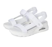 Skechers Femme UNO Summer STAND2 Sandale, White, 38 EU