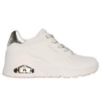 Skechers Uno Wedge - HI Steps Chaussures Moyen Width en Blanc Cassé, Pointure 39.5