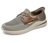 Skechers USA Baskets à Enfiler pour Homme : Flâneurs Delson 3.0-Roth, 47.5 EU