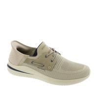 Skechers USA Baskets à Enfiler pour Homme : Mocassins Delson 3.0-Roth, Taupe, 42 EU