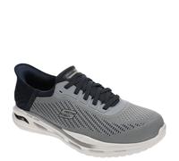 Skechers USA Men's Baskets Arch Fit Orvan-Drex, Gris/Bleu Marine, 14 X-Wide