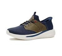Skechers USA Men's Baskets Slade-Caster, Bleu Marine/Camel, 42.5 EU