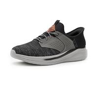 Skechers USA Men's Baskets Slade-Caster, Noir/Gris, 41.5 EU