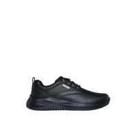 Skechers USA Mens Homme Delson 3.0 Glavine, Black Leather, 47.5 EU