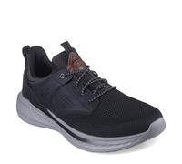 Skechers USA Men's Men's Slade-Breyer 210892 Knitted Mesh Bungee Lace W/Quarter Cage Slip on, Black, 11.5