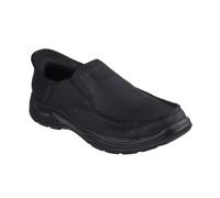 Skechers USA Men's Mocassins Arch Fit Motley-Milo, Noir/Noir, 10.5 X-Wide