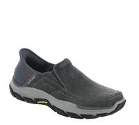 Skechers USA Men's Respected-Holmgren Mocassins à Enfiler pour Femme, Char, 42.5 EU