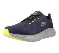 Skechers Homme Mousse Vapeur Baskets, Navy Mesh Synthetic Lime Trim, 43 EU