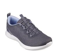 Skechers Vapor Foam Lite, Vapeur Mousse Lite, Charcoal Mesh/Light Blue Trim,