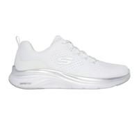Skechers Vapor Foam Midnight Glimmer Femme – Bordure argentée en maille blanche – 39 EU