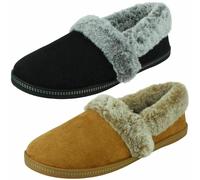 Skechers Vegan 32777 Équipe Trés Noir Ou Marron à Enfiler Chaussons Avec Mem