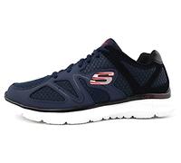 Skechers Chaussures de sport homme Verse Flashpoint 58350-NVBK Bleu marine/Noir Taille 46
