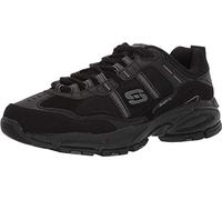 Skechers Homme Vigor 2.0 Trait Memory Foam Sneaker Sneakers, Marron et Noir, 41 EU