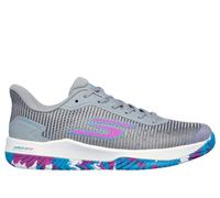 Skechers Femme Viper Court Pro 2.0 Basket, Gray Synthetic Textile Multi Trim, 38.5 EU