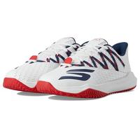 Skechers Viper Court Rally Baskets Homme, White Blue Navy, 42 EU