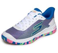 Skechers Viper Court Rally Performance Pickleball Chaussures de Sport pour Homme - Chaussures d'entraînement Basses en Cuir et Maille