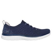 Skechers Virtue - Show Runner Shoes Moyen Width en Bleu Marine, Pointure 37.5, Vegan, Lavable en machine