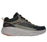 Skechers Waterproof Relaxed Fit: D'Lux Walker 2.0 - Grailo Chaussures Moyen Width en Olive/Orange, Pointure 44