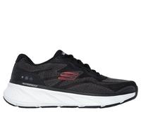 Skechers Waterproof Relaxed Fit: Edgeride - Konzo Chaussures Moyen Width en Noir/Rouge, Pointure 45.5, Vegan, Lavable en machine